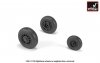 Armory Models AW48323 F-4 Phantom-II wheels w/ weighted tires, early 1/48
